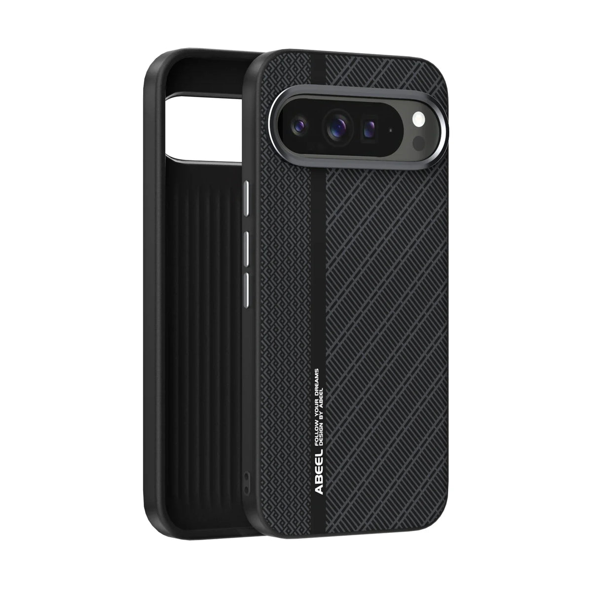 Fashion Carbon Fiber Pattern Protective Case for Google Pixel 10 9 Pro XL Alloy Lens Magnetic Wireless Charger Shockproof Cover