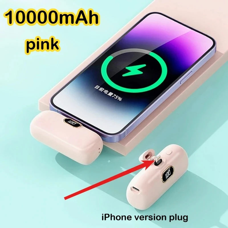 Mini Power Bank 10000mAh PowerBank Fast Charging Portable Charger for IPhone 17 16 14 13 12 Xiaomi Samsung Poco External Battery