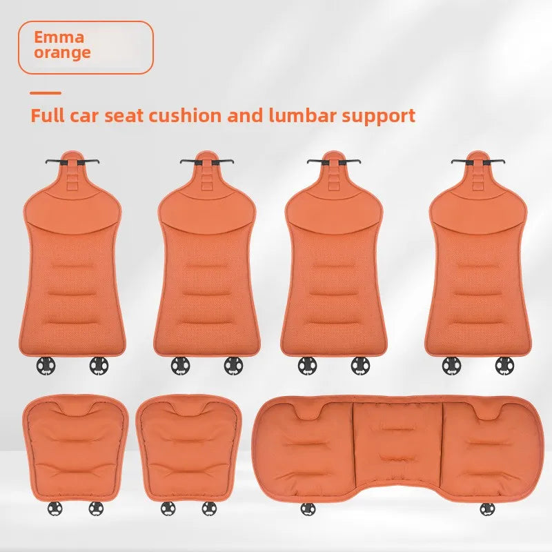 Universal Perforated Nappa Leather Car Seat Cover Luxury Sedan SUV Breathable Comfortable Cloud Cotton Cushions Car Seat Cover