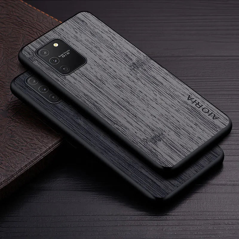 Case for Samsung Galaxy S10 S10E S9 S8 Lite Plus 4G 5G Bamboo Wood Pattern Leather Cover Luxury for Samsung Galaxy S10 Lite Case