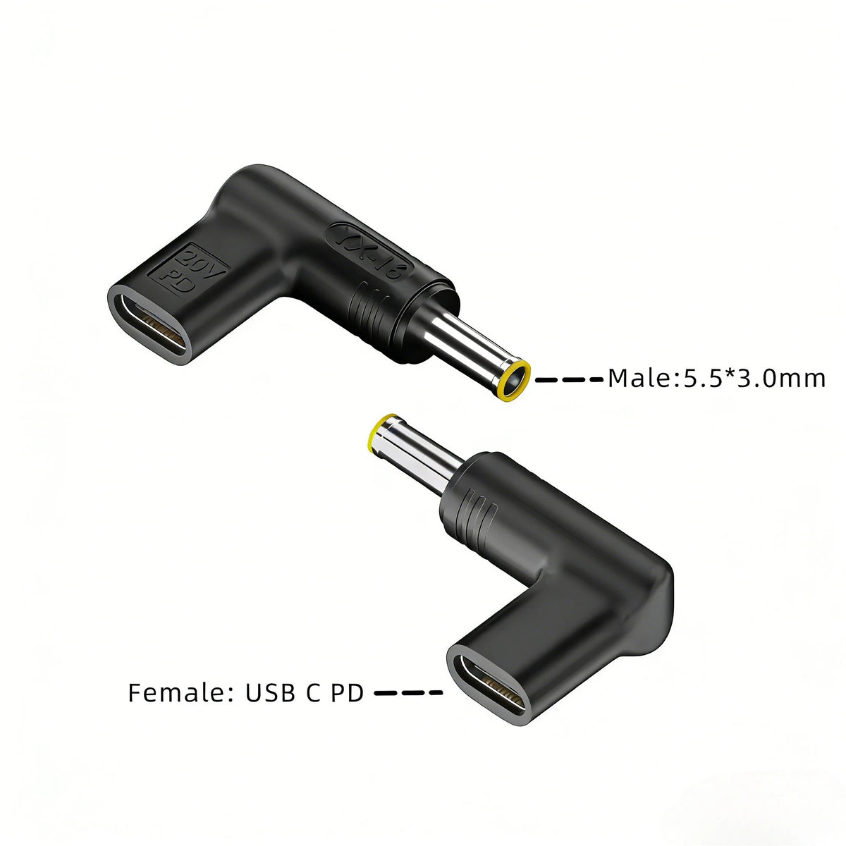 PD 100W Type C to Universal Laptop Charger Converter for Asus Lenovo Hp Dell Acer Samsung USB C Fast Charger Adapter Connector