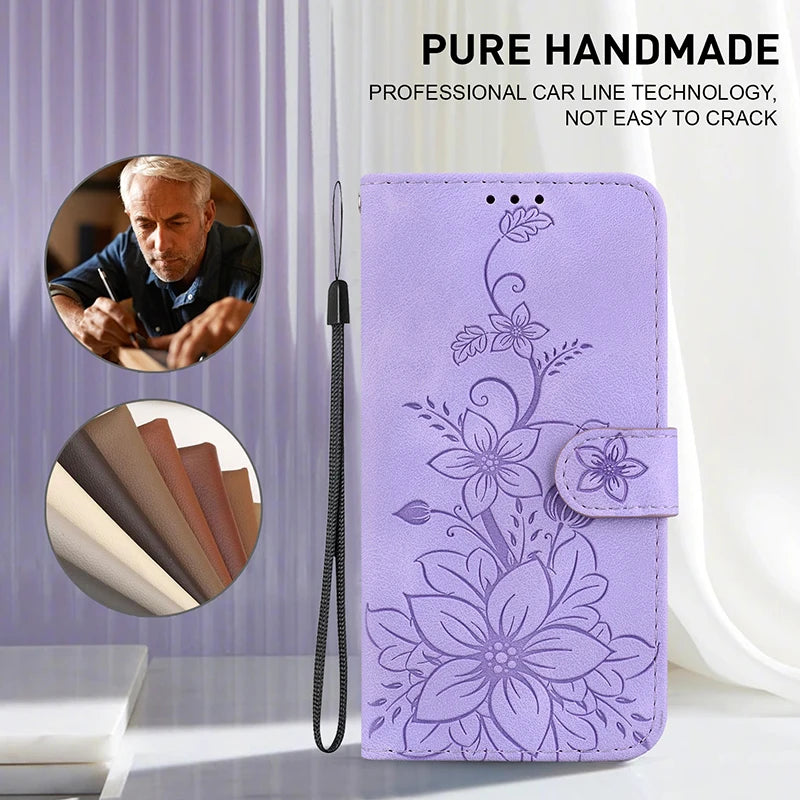 Leather Phone Case For Samsung Galaxy S10 Lite S10 S9 S8 Plus S10e S7 EDGE S6 Wallet Lanyard Cover