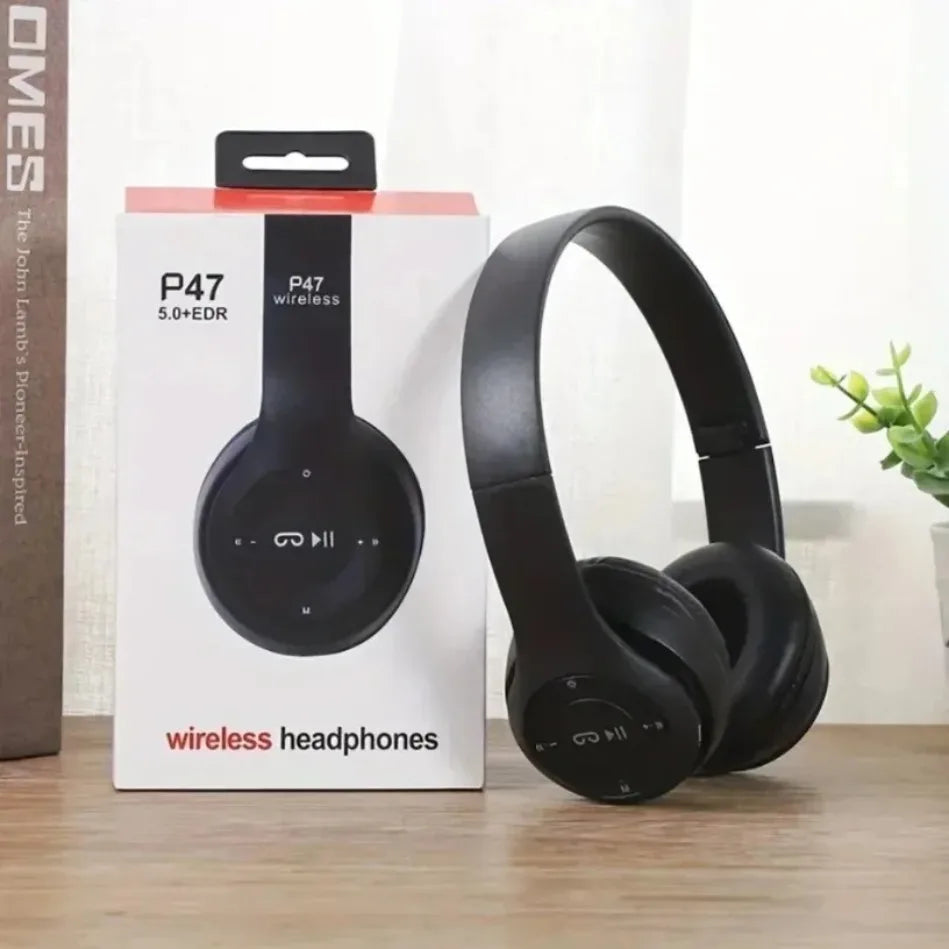 Bluetooth 5.0 Headphones Foldable Wireless Gaming Sports Headset HiFi Sound Over-ear for Huawei Xiaomi Apple Phone PC Tablet
