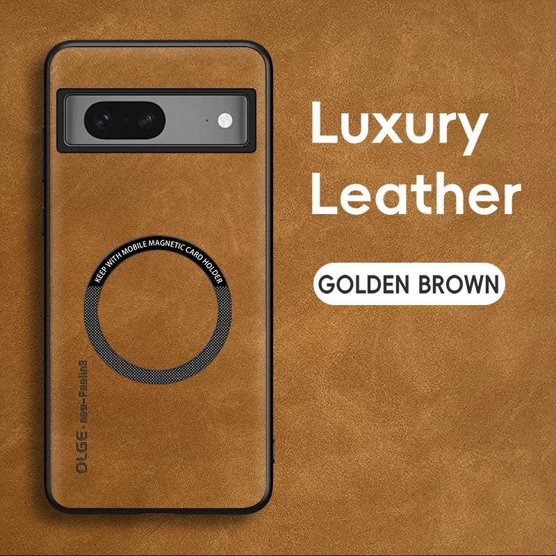 Magnetic Retro Leather Soft Case For Google Pixel 7 Pro 7A Pixel7 Pro Google7A Wireless Charging Phone Case Cover