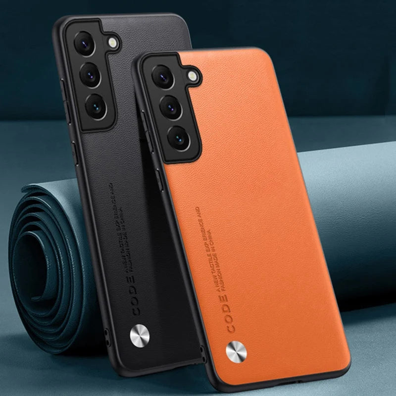 Luxury PU Leather Case For Samsung Galaxy S21 Plus S21 FE Back Cover Silicone Protection Phone Case For Samsung S21 Ultra 5G