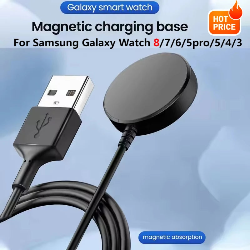 Magnetic Watch Wireless Charger For Samsung Galaxy Watch 8/7/6/5pro/5/4/3 Active 2 Portable Watch Fast Charging Dock Station