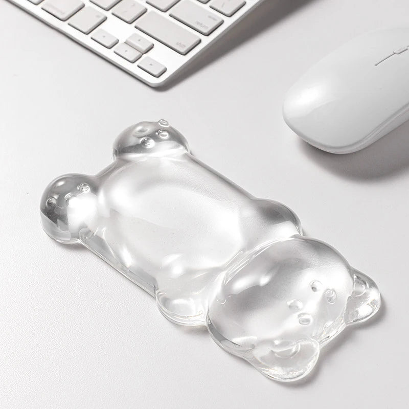 Cute Cloud Ergonomic Wrist Rest Silicone TPU Keyboard Mouse Pad Pressure Relief Comfort for Office Gaming Laptop Desktop Gift