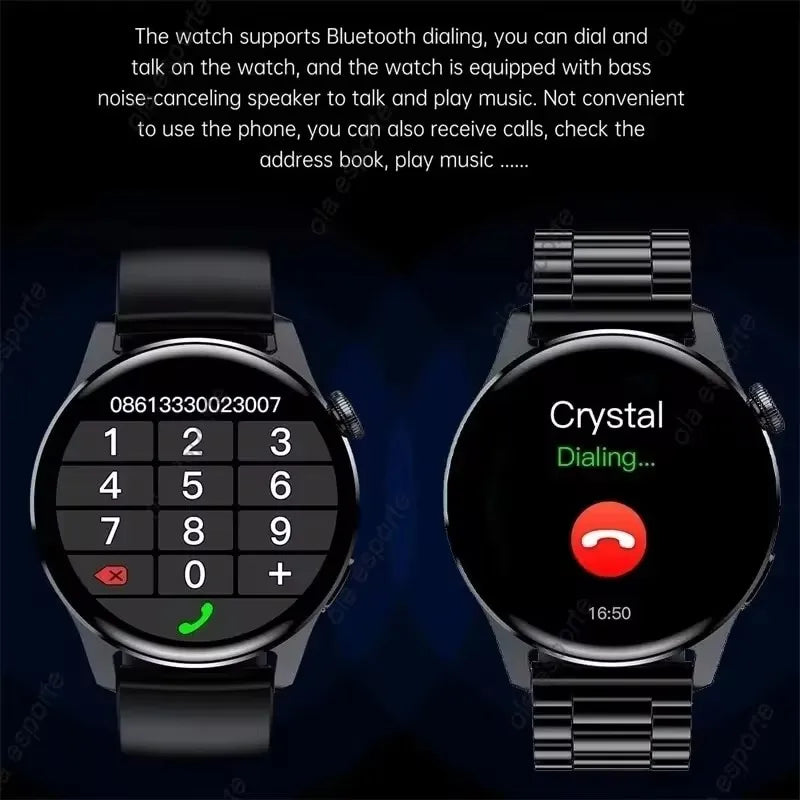 2026 New For Android ios Smart Watch Men HD AMOLED Screen GPS Motion trajectory Heart Rate Bluetooth Calls SmartWatch Waterproof