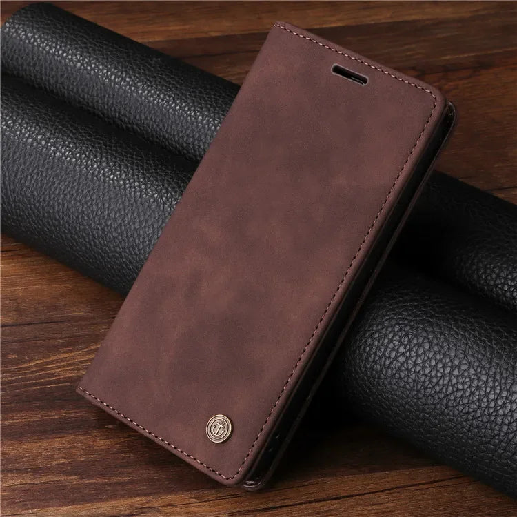 Leather Flip Phone Case For Samsung Galaxy S10 Plus S20 S21 FE S22 S23 S24 S25 S26 Ultra Note 20 Ultra Luxury Wallet Cover