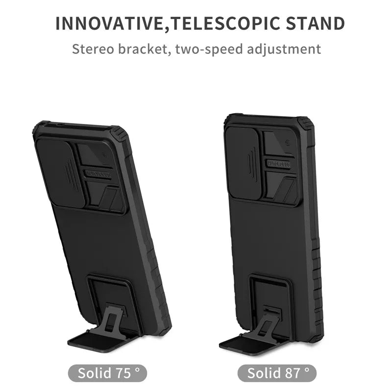 Shockproof Armor Funda For Samsung Galaxy S20 FE S21 S22 S23 S24 Plus Note 20 S25 Edge S26 Ultra 5G Slide Lens Protect Case