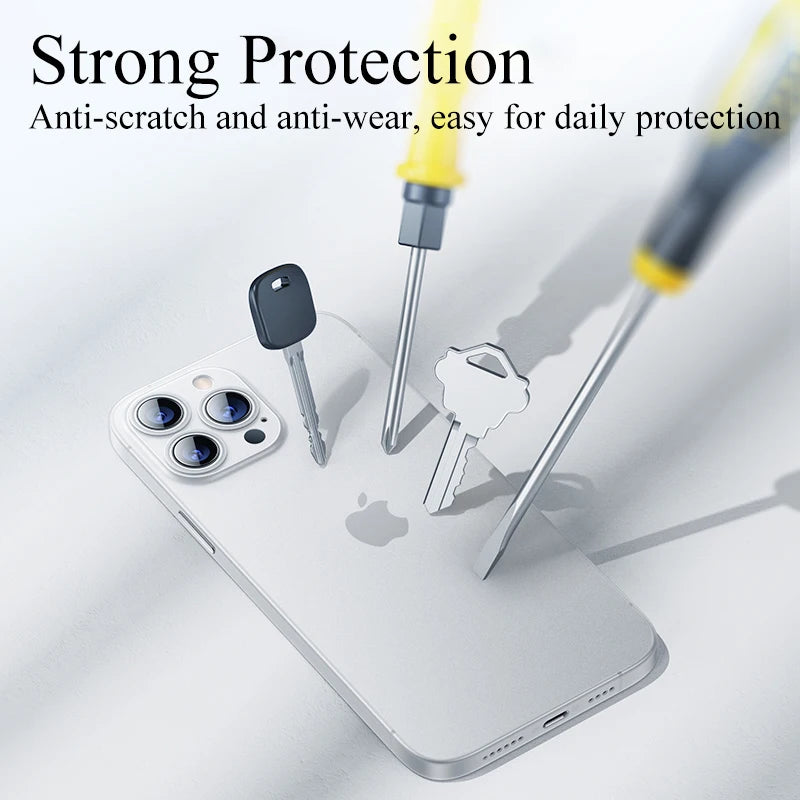 0.3mm Ultra Thin Back Cover Case For iPhone 13 12 Mini 11 Pro SE 2022 2020 Transparent Matte Hard Cover Soft Slim Shell Fundas