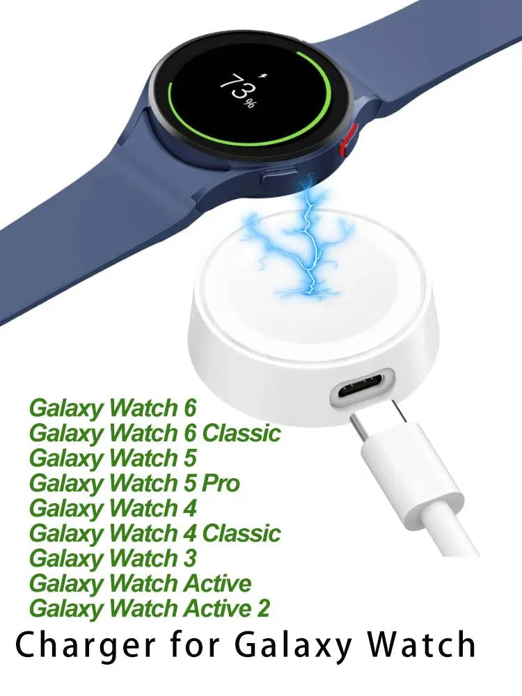Fit For Galaxy Watch 8/8 Classic/7/Ultra/6/6 Classic/5/5 Pro/4/4 Classic/3/Active 2 USB-C Magnetic Charging Dock Accessories
