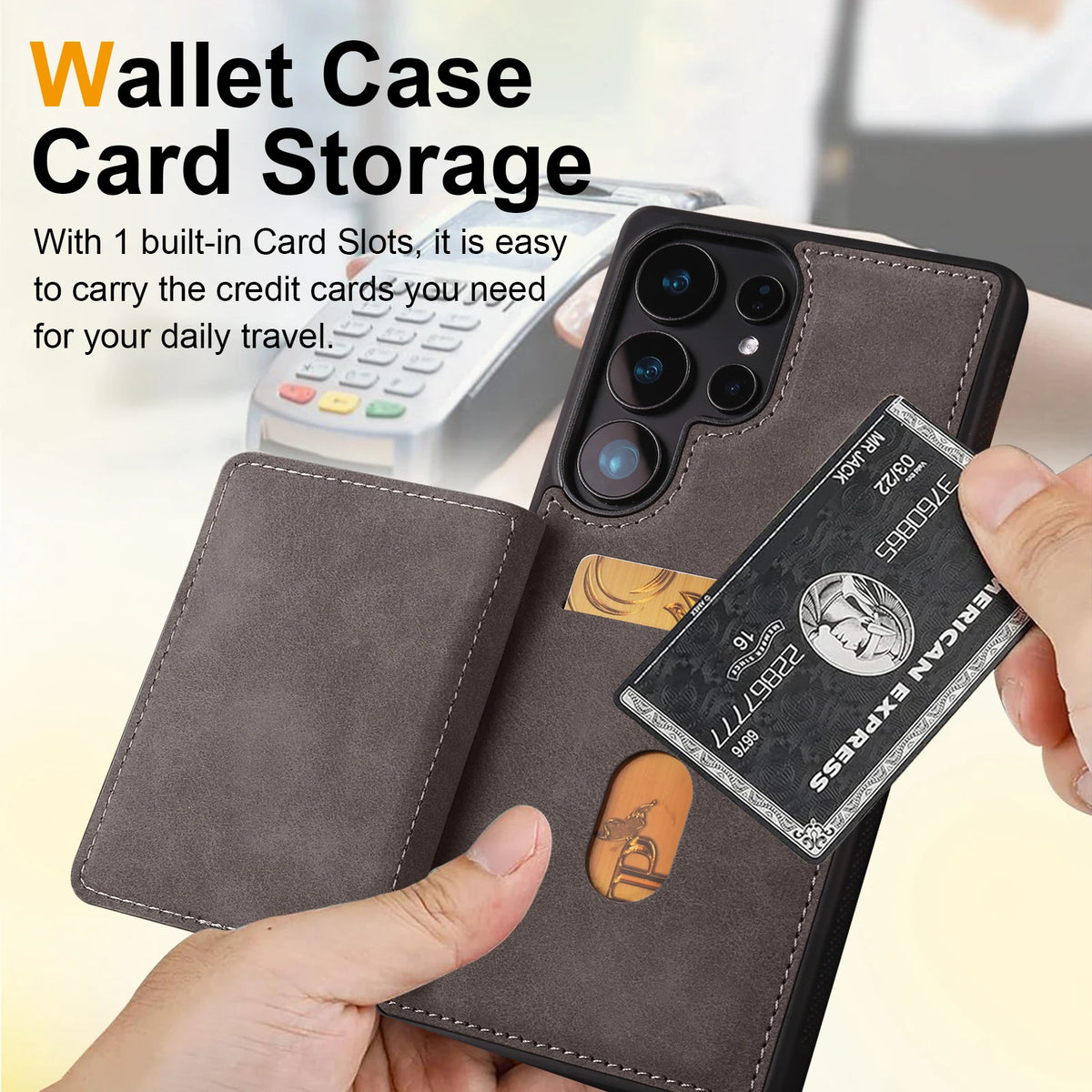 Leather Case for Samsung Galaxy S25 Edge S26 S24 Ultra S23 S22 S21 Plus S20 FE A16 A36 A56 A15 A35 A55 A54 A14 A17 Phone Cover