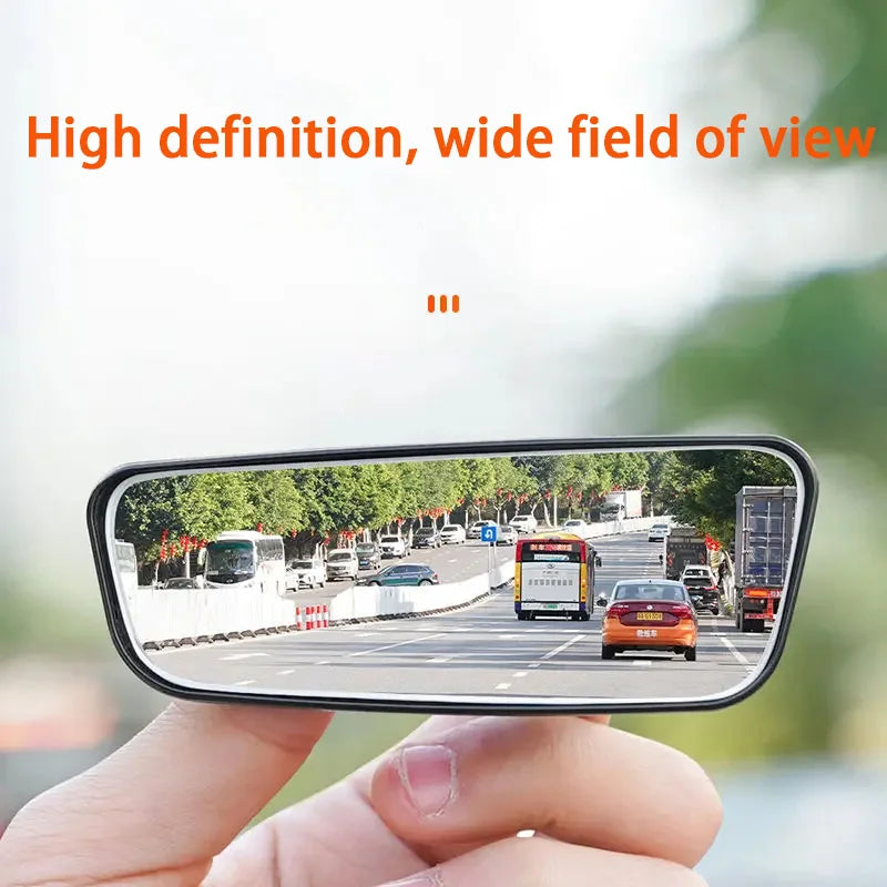 Adjustable blind spot mirror for car, 360 degree auxiliary convex mirror, round frame, wide angle, for reverse, 2 pieces