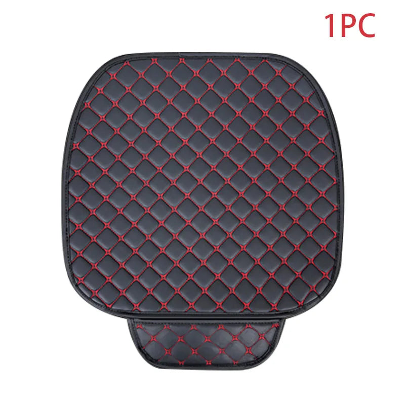 SEAMETAL PU Leather Car Seat Cover Front Rear Auto Chair Protector Backrest Waterproof Cushions Four Season for Car Accessories
