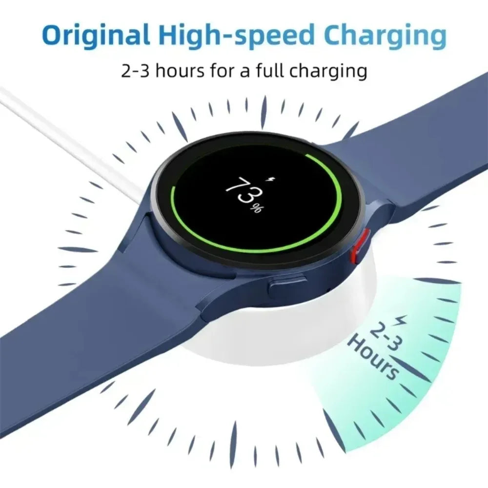 Portable Watch Wireless Charger Cable Type C Keychain for Samsung Galaxy Watch 7 6 5 Classic Pro 4 3 Active 2 Fast Charging Dock