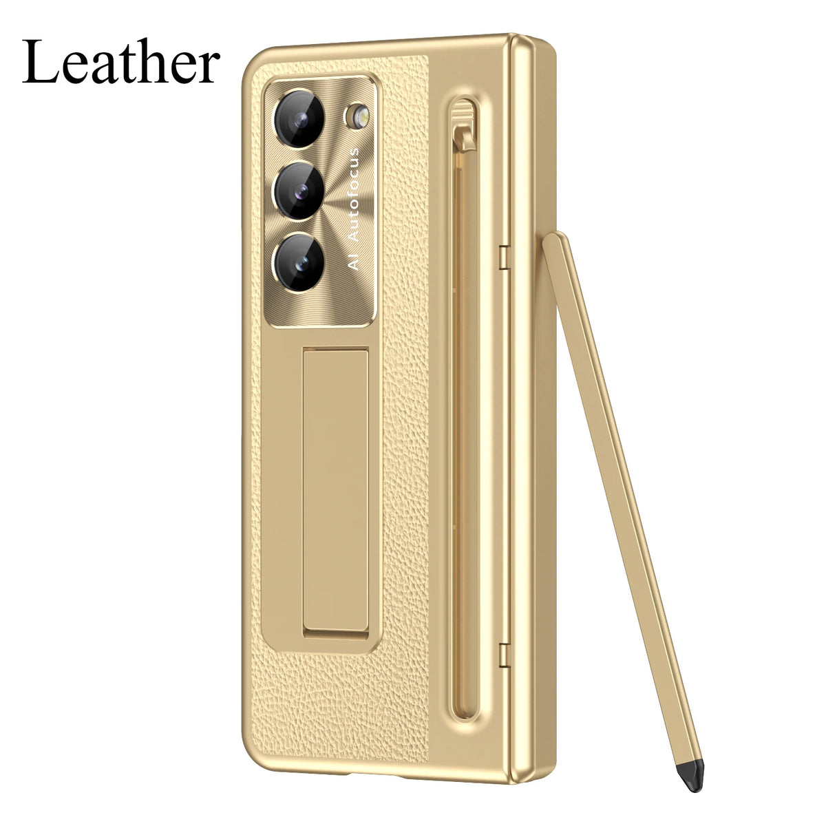 Touch Pen Case For Samsung Galaxy Z Fold 8 7 6 5 4 3 Folding Hinge Wrist Band Screen Tempered Film Phone Cover TriFold Fold7