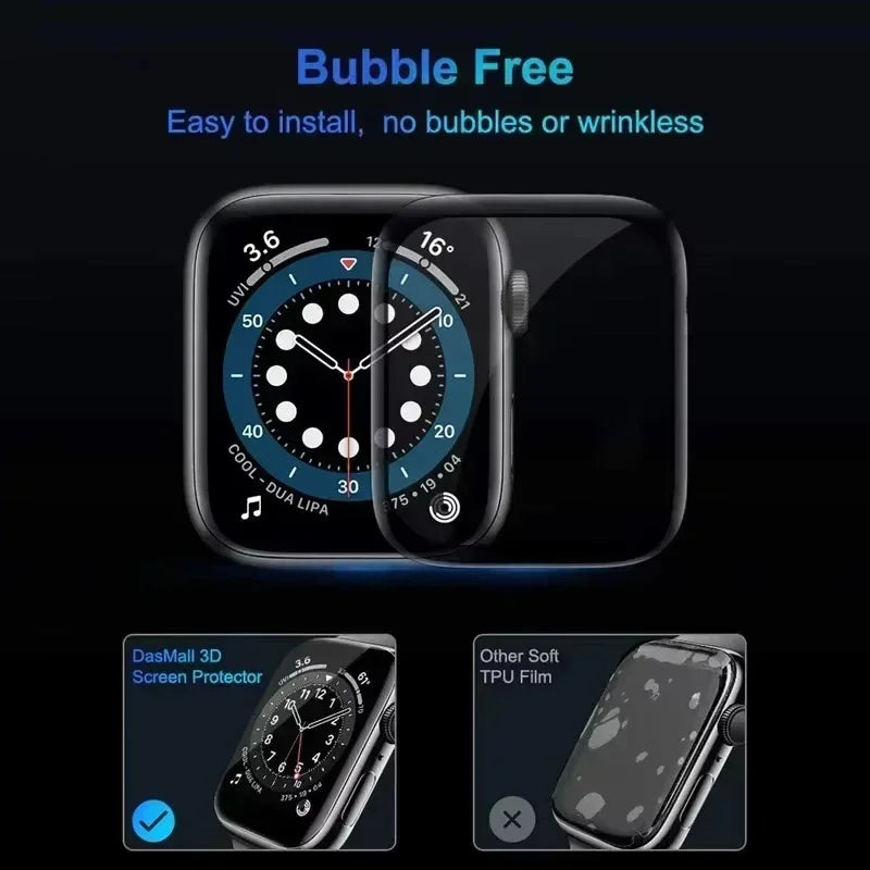 Screen Protector for Apple Watch 10 9 7 6 SE 5 8 40MM 41 42MM 44MM 45MM 38MM Ceramic Film for IWatch series Ultra 49MM Not Glass