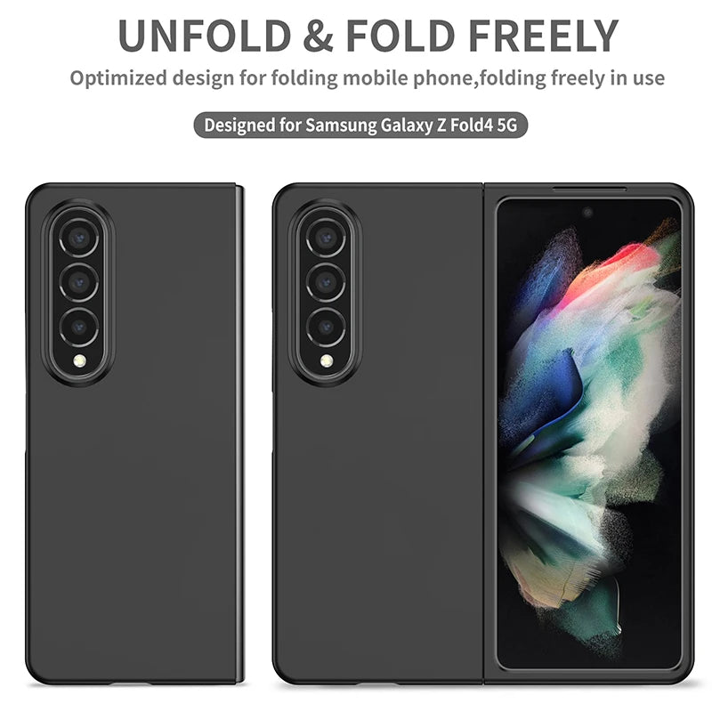 For Z Fold 5 3 2 1 Case Samsung Z Fold 4 Anti-Fingerprint Shockproof Full Protection Cover Case Black Green Purple