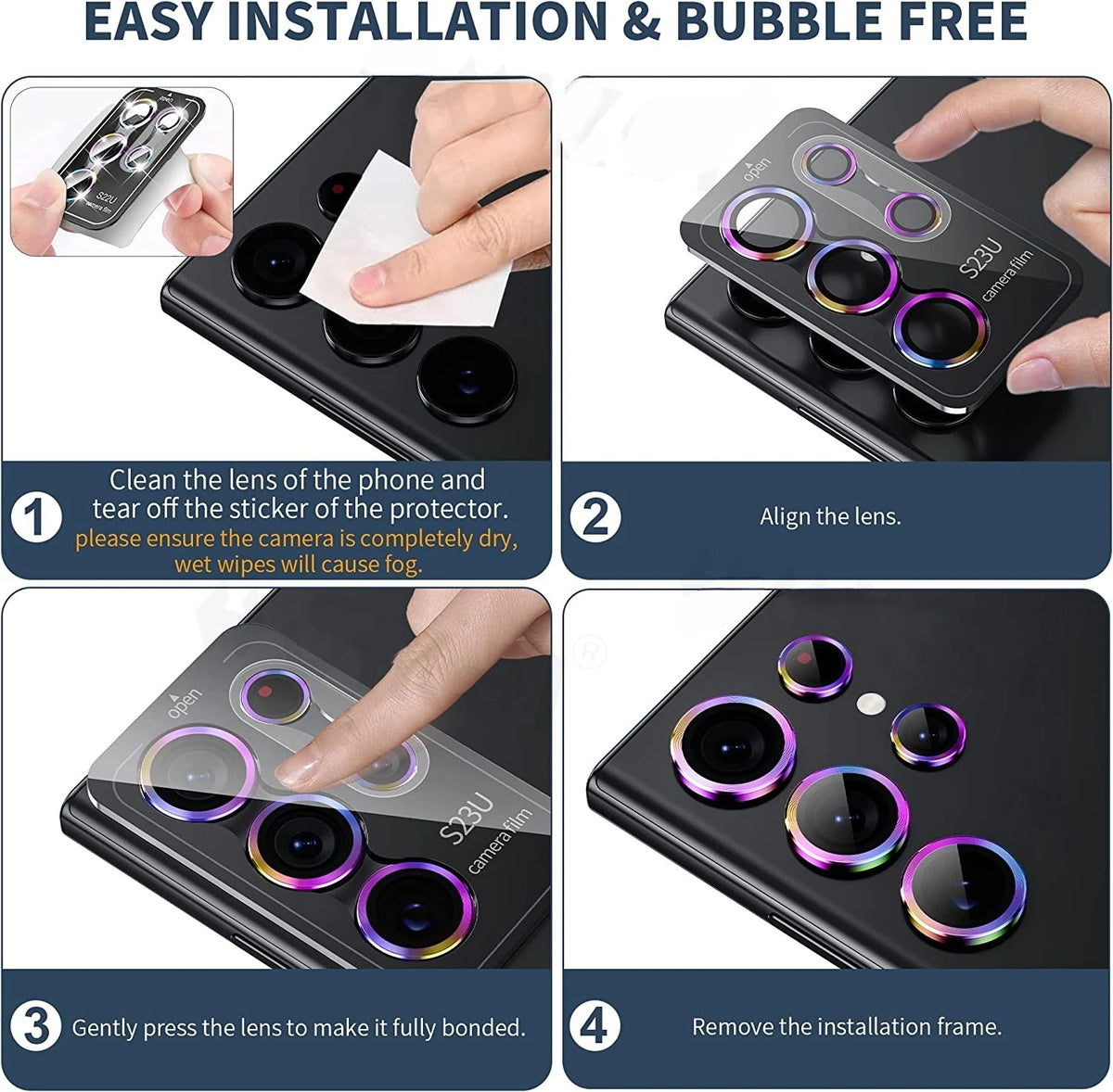 For Samsung Galaxy S26 Ultra S26 Plus S25 Ultra Camera Lens Protector Tempered Glass Camera Cover Screen Protector Metal Scratch