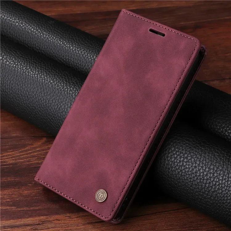 Leather Flip Phone Case For Samsung Galaxy S10 Plus S20 S21 FE S22 S23 S24 S25 S26 Ultra Note 20 Ultra Luxury Wallet Cover
