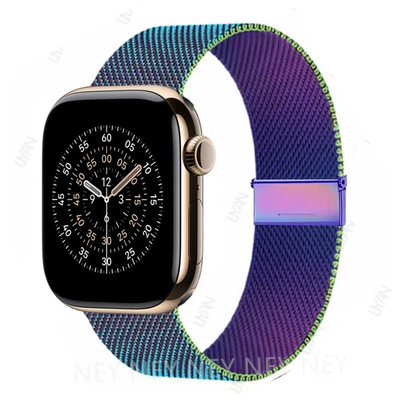 Milanese loop strap For Apple Watch band 11 46mm 44mm 40mm 41mm 42mm 45mm bracelet iwatch series 10 8 7 6 5 4 SE 9 Ultra 3 49mm