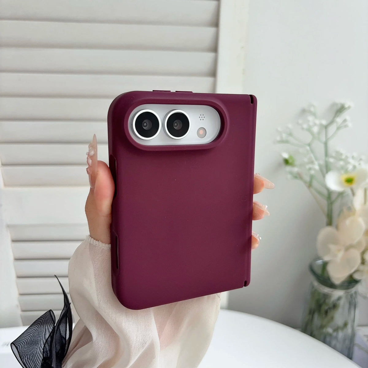 Luxury silicone For Magsafe Magnetic phone case, for iPhone Duo anti drop protective case, supports wireless charging Cover