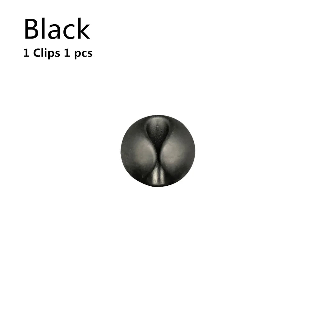 Cable Organizer Silicone USB Cable Winder Flexible Cable Management Clips For Mouse Headphone Earphone Cable Holder