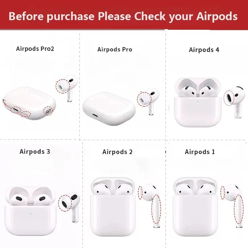 Wireless Earphones Protection Case For Apple AirPods 4 3 Pro 2 1 With Safety Lock Buckle Shockproof Shell Headphone Accessories