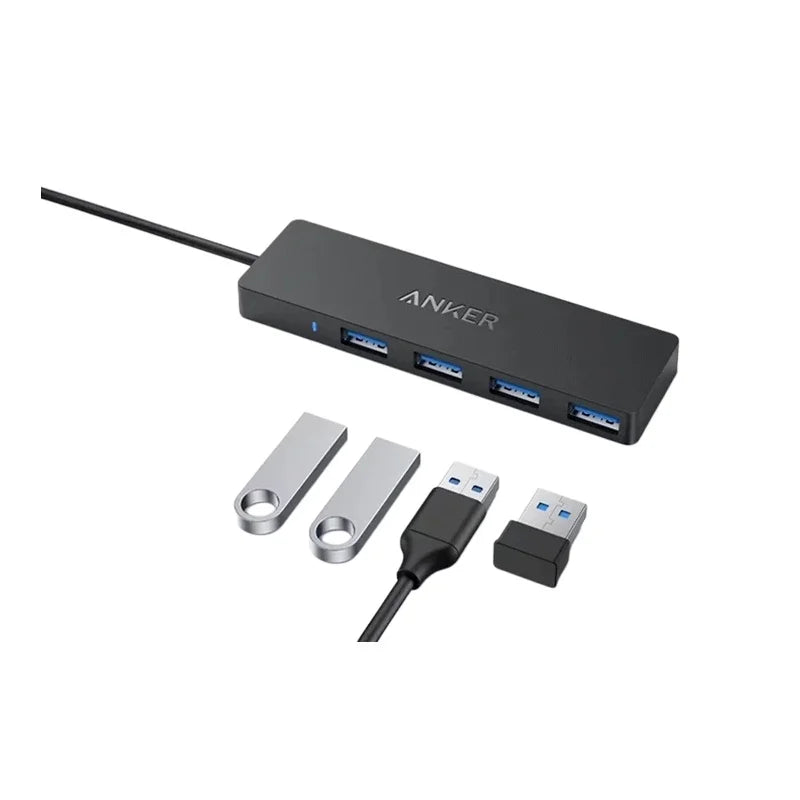 New Anker Usb C Hub 4 Port Usb 3 1 Gen 1 5gbps High Speed Data Transfer Slim Portable Expansion Dock For Laptop Pc Computer
