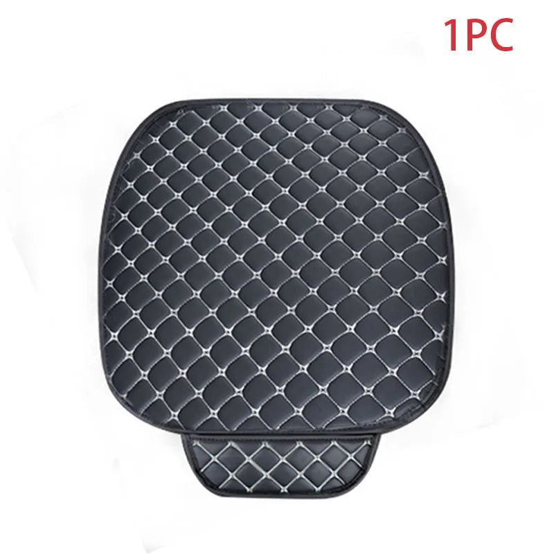 SEAMETAL PU Leather Car Seat Cover Front Rear Auto Chair Protector Backrest Waterproof Cushions Four Season for Car Accessories