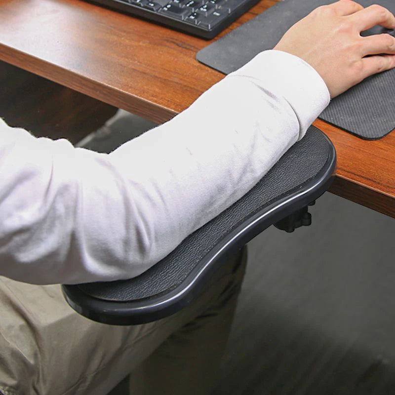 Computer Arm Rest For Desk Adjustable Ergonomic Wrist Rest Support For Keyboard Armrest Extender Rotating Mouse Pad Holder