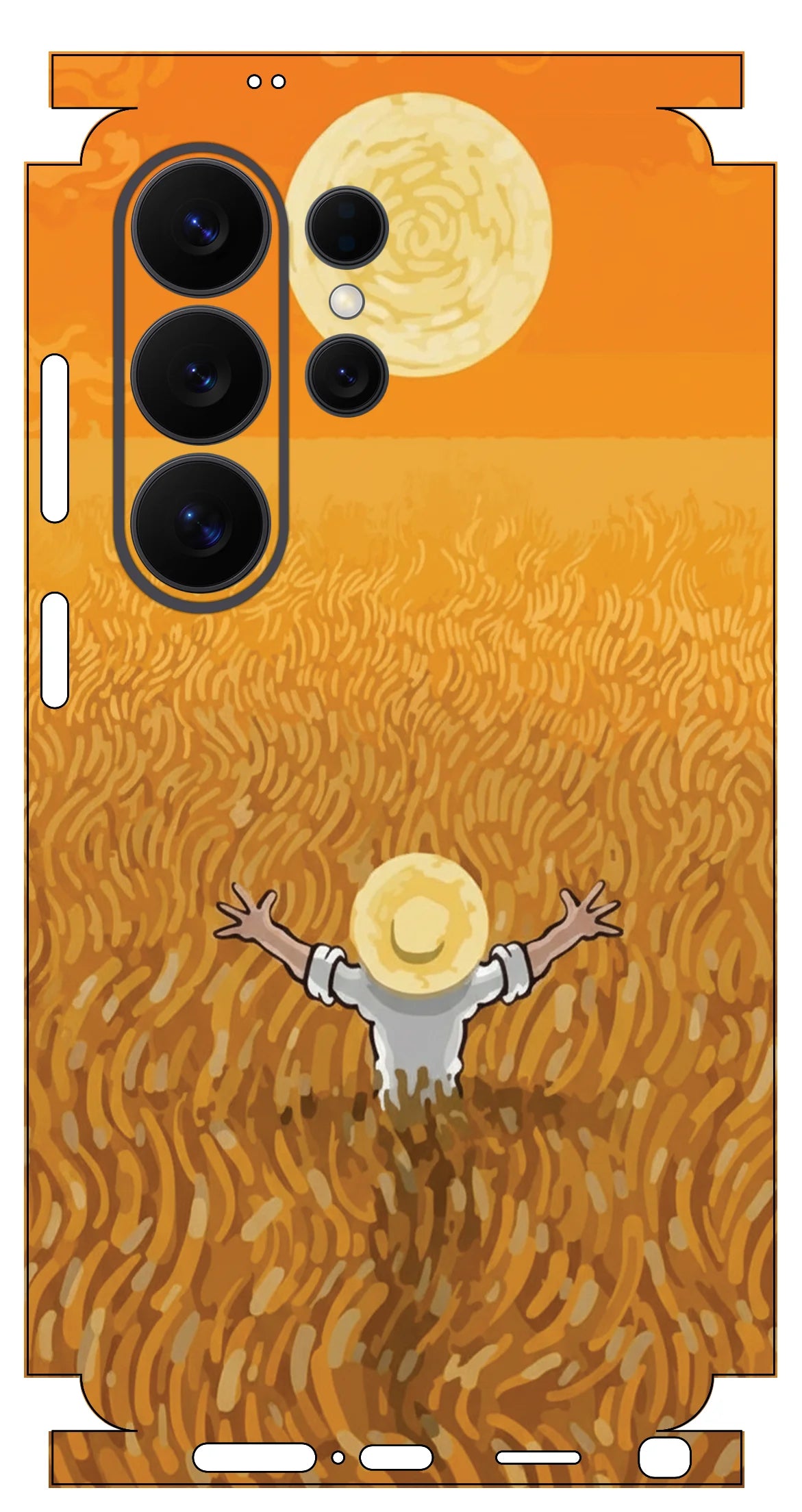 MIX002 Skins Grain Film Wrap Phone Back Sticker For SAMSUNG Galaxy S25 S26 Ultra S24 Plus S22 Ultra S22 S21 FE Film