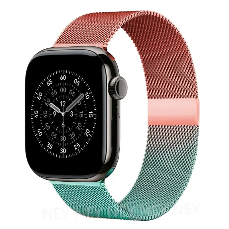 Milanese loop strap For Apple Watch band 11 46mm 44mm 40mm 41mm 42mm 45mm bracelet iwatch series 10 8 7 6 5 4 SE 9 Ultra 3 49mm