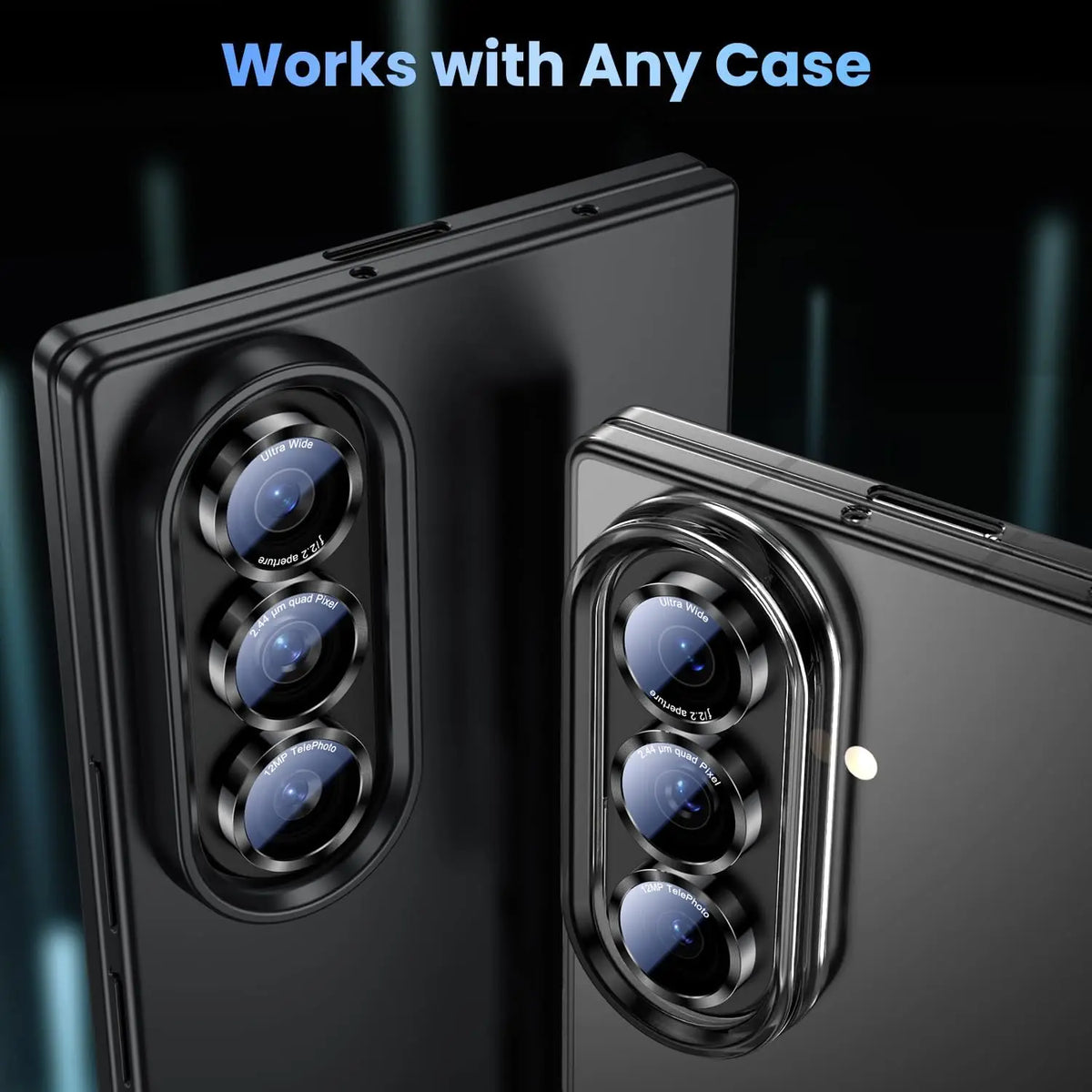 For Samsung Galaxy Z Fold 8 Ultra 8 7 6 Camera Lens Protector Camera Cover Invisible Fit Ultra HD Military-Grade Aerospace Glass