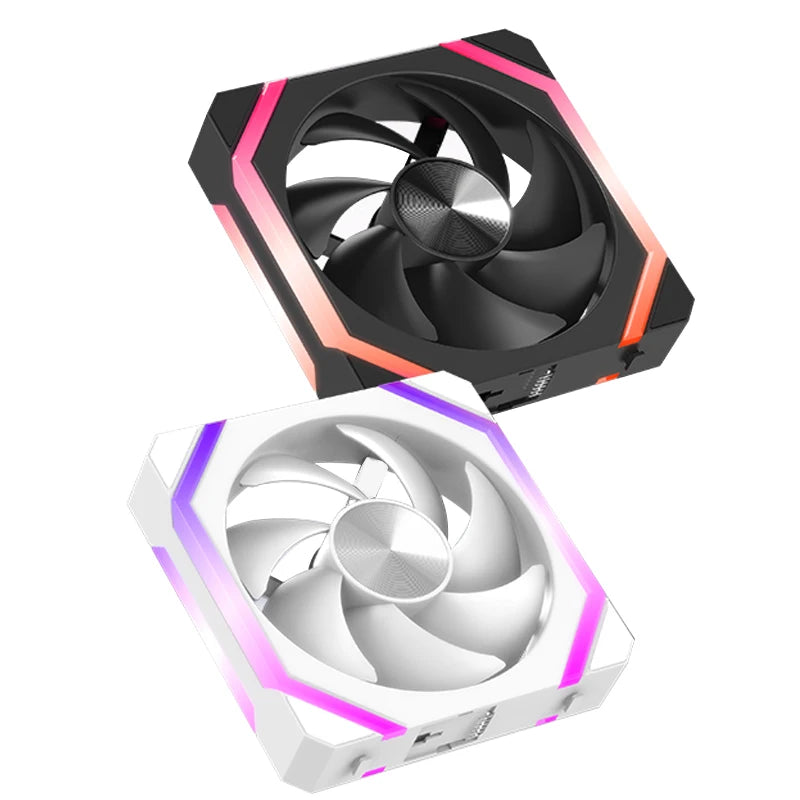 JUMPEAK CS120 ARGB Cooling Fan 360mm 240mm Modular Stackable Splicing Silent 120mm RGB Fans Kit For Gaming PC Case Water Cooler