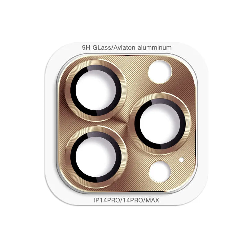 Tempered Glass Metal Camera Lens Protector for Apple iPhone 14 15 16 17 Pro Max Easy Install Camera Lens Protector Case