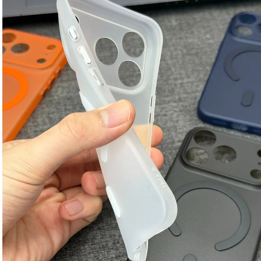 Ultra Thin Matte Clear Magnetic TPU Cases for iPhone 17 Air 16 15 14 Plus 13 12 11 Pro Max 17Pro 11 Soft Light Cover Magsafe