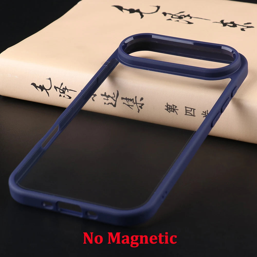 UGOjP For iPhone 17 Air Case Men Women Anti-drop Transparent Phone Case Shockproof TPU Frame Clear Thin Protective Back Cover
