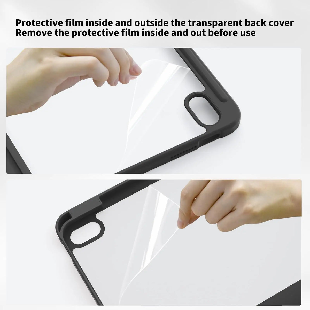 For Apple iPad (A16) 11th 11'' 2025/10th 10.9'' 2022 Generation Case with Pencil Holder, Hybrid iPad 11 10 Case with Clear Back