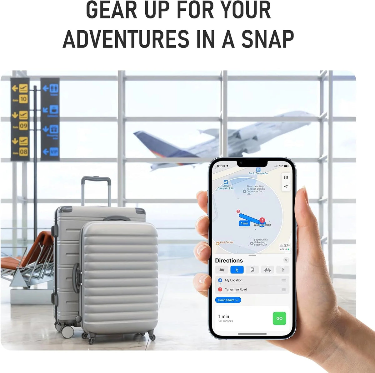 GPS Tag Air Tracker Smart Bluetooth Tracker,Keys Finder Item Locator Smart Tag Phone Finder For Iphone Find My (only IOS)