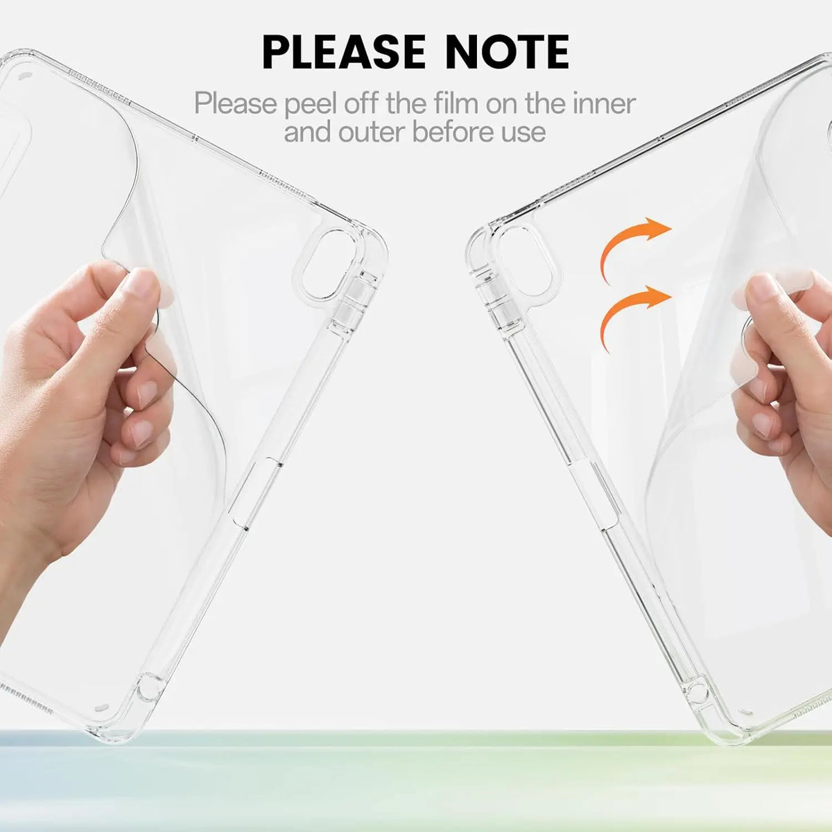 3+Y-fold Flip Clear Cover For iPad 10th 11th Gen 2025 7/8/9 10.2'' Start Case For Air 4 5 6 7 11 For Air 2 9.7 Pro 11 Mini 6 7