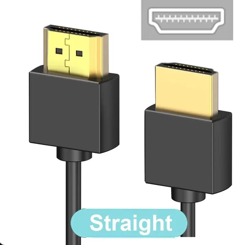 90 Degree HDMI 2.0 Cable - Graphene Enhanced for Space-Saving Installations | 4K, 3D & High Refresh Rate Aux Cable Hdmi Cable