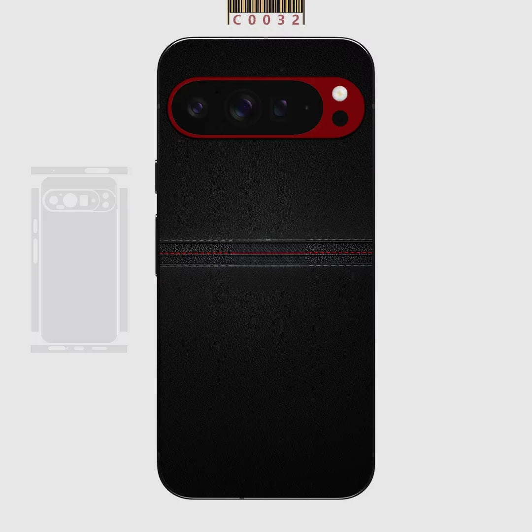 C002 Skin Full Wrap New Xray Design Sticker Plain Color Phone Full Protection Cover Decal Premium For Google Pixel 9 Pro