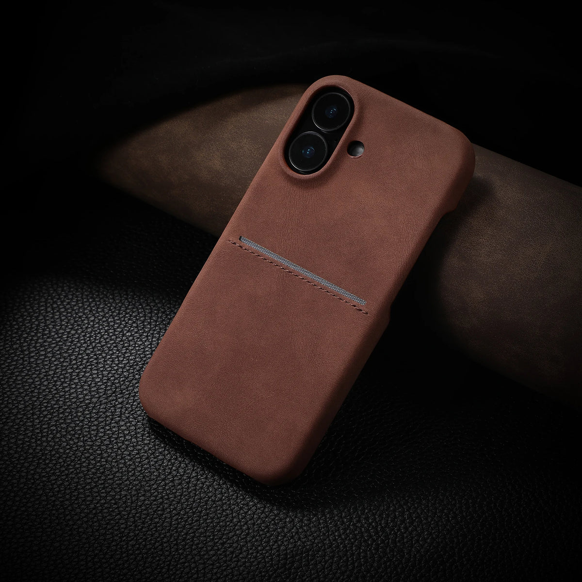 Luxury Card Slot Sheepskin Leather Case For iPhone 17 Air 16 15 14 13 12 Pro Max Plus Business Wallet Pocket Shockproof Cover