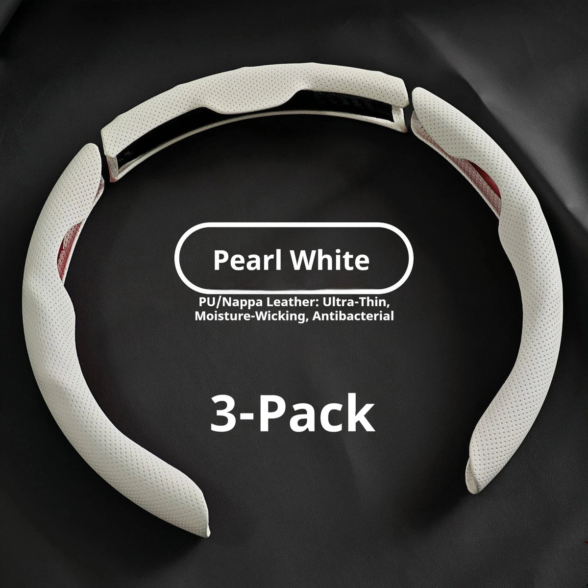 Car In Vehicle Nappa Leather Steering Wheel Cover Universal For Men And Women All Seasons Nonslip Sweatabsorbing Wearresistant