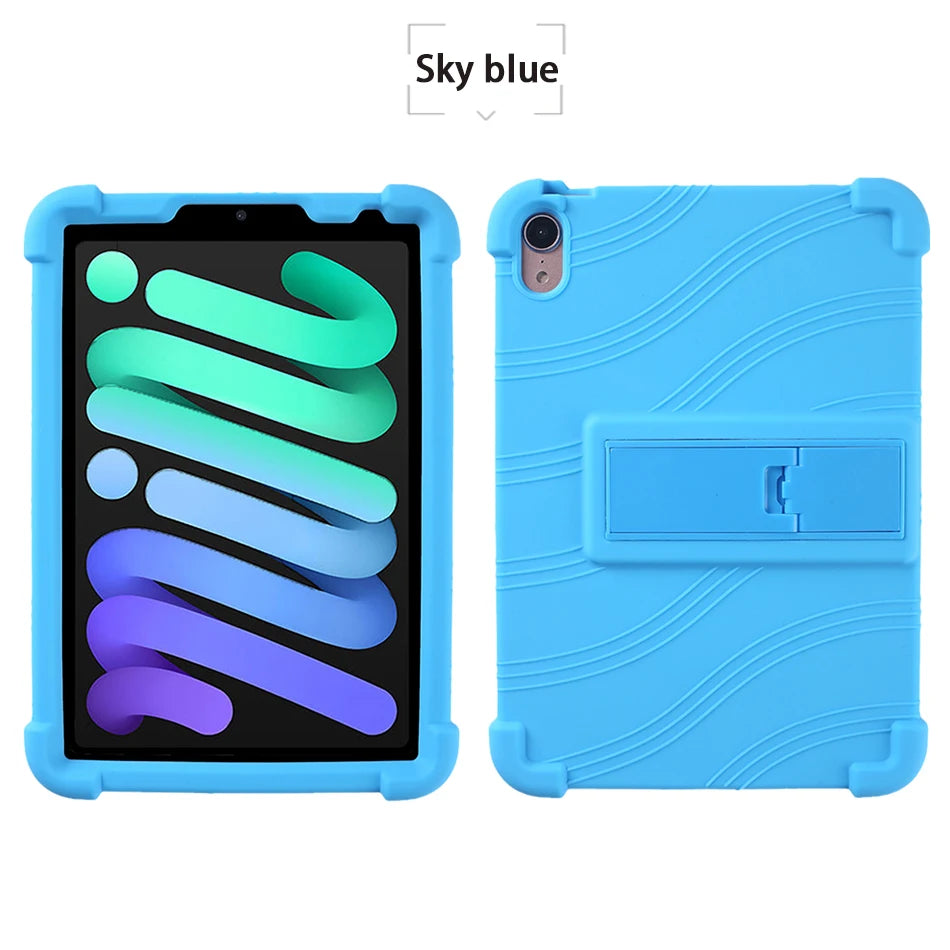 For iPad 11th 10th Pro 11 13 Air 4 5 10.9 7th 8th 9th 10.2 Air 3 10.5 5th 6th Mini 4 5 6 7 Kids Case Soft Silicon Tablet Cover
