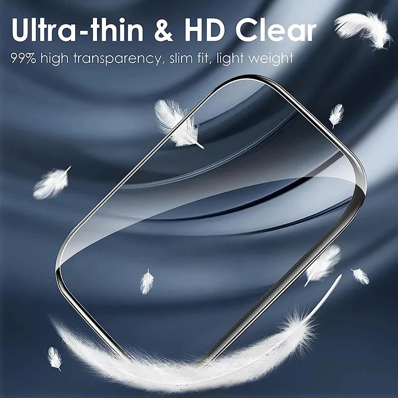 1-5Pcs Full Screen Coverage For Apple Watch 9 8 7 6 5 38MM 40MM 42MM 44MM 41MM 45MM Screen Protector For IWatch Ultra 1 2 3 49MM
