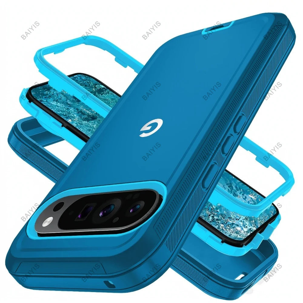 Military Shockproof Defender Armor OTT-BOX Case For Google Pixel 10A 9A 11 10 9 Pro XL 8Pro 8A Enhanced Anti-Drop Hard Cover