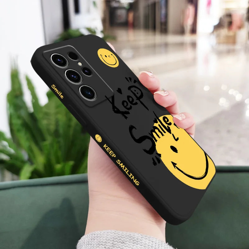 Street Slogan Phone Case For Samsung Galaxy S25 S24 S23 S22 S21 S20 S10 S10E Ultra Plus FE Note 20 Ultra Plus Cover